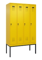 C+P Spind Evolo PLUS 0490307-40 mit Gestell 4 Abt.je 300mm Drehriegel (HxBxT) 2120x1200x815mm 0010/0010