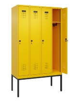 C+P Spind Evolo PLUS 0490307-40 mit Gestell 4 Abt.je 300mm Drehriegel (HxBxT) 2120x1200x815mm 0010/0010