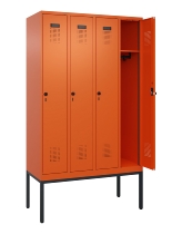 C+P Spind Evolo PLUS 0490307-40 mit Gestell 4 Abt.je 300mm Drehriegel (HxBxT) 2120x1200x815mm 0010/0010