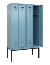 C+P Spind Evolo PLUS 0490307-40 mit Gestell 4 Abt.je 300mm Drehriegel (HxBxT) 2120x1200x815mm 0010/0010
