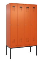 C+P Spind Evolo PLUS 0490307-40 mit Gestell 4 Abt.je 300mm Drehriegel (HxBxT) 2120x1200x815mm 0010/0010