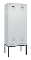 C+P PSA Doppel-Spind Evolo PLUS 0490327-20 Gestell 2 Abt.je 300mm Drehriegel (HxBxT) 2120x600x815mm 7035/5012