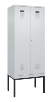 C+P PSA Doppel-Spind Evolo PLUS 0490327-20 Gestell 2 Abt.je 300mm Drehriegel (HxBxT) 2120x600x815mm 7035/5012
