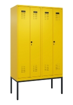 C+P PSA Doppel-Spind Evolo PLUS 0490327-22 mit Gestell 2 Abt.je 400mm Drehriegel (HxBxT) 2120x800x815mm 6037/6037