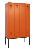C+P PSA Doppel-Spind Evolo PLUS 0490327-22 mit Gestell 2 Abt.je 400mm Drehriegel (HxBxT) 2120x800x815mm 6037/6037