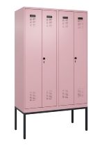 C+P PSA Doppel-Spind Evolo PLUS 0490327-22 mit Gestell 2 Abt.je 400mm Drehriegel (HxBxT) 2120x800x815mm 6037/6037