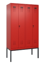 C+P PSA Doppel-Spind Evolo PLUS 0490327-22 mit Gestell 2 Abt.je 400mm Drehriegel (HxBxT) 2120x800x815mm 6037/6037