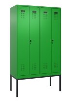 C+P PSA Doppel-Spind Evolo PLUS 0490327-22 mit Gestell 2 Abt.je 400mm Drehriegel (HxBxT) 2120x800x815mm 6037/6037