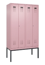 C+P PSA Doppel-Spind Evolo PLUS 0490327-22 mit Gestell 2 Abt.je 400mm Drehriegel (HxBxT) 2120x800x815mm 6037/6037
