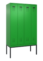 C+P PSA Doppel-Spind Evolo PLUS 0490327-22 mit Gestell 2 Abt.je 400mm Drehriegel (HxBxT) 2120x800x815mm 6037/6037