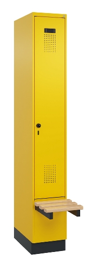 C+P Spind Evolo PLUS 049040-20 integrierte Bank 2 Abt.je 300mm Zylinder (HxBxT) 1950x600x815mm 3015/3015