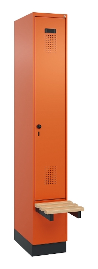 C+P Spind Evolo PLUS 049040-20 integrierte Bank 2 Abt.je 300mm Zylinder (HxBxT) 1950x600x815mm 3015/3015