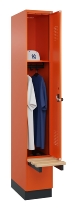 C+P Spind Evolo PLUS 049040-20 integrierte Bank 2 Abt.je 300mm Zylinder (HxBxT) 1950x600x815mm 3015/3015