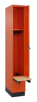 C+P Spind Evolo PLUS 049040-20 integrierte Bank 2 Abt.je 300mm Zylinder (HxBxT) 1950x600x815mm 3015/3015