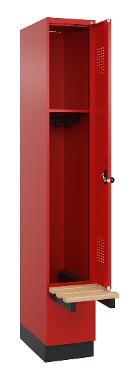 C+P Spind Evolo PLUS 049040-20 integrierte Bank 2 Abt.je 300mm Zylinder (HxBxT) 1950x600x815mm 3015/3015