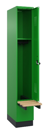 C+P Spind Evolo PLUS 049040-20 integrierte Bank 2 Abt.je 300mm Zylinder (HxBxT) 1950x600x815mm 3015/3015