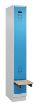 C+P Spind Evolo PLUS 049040-30 integrierte Bank 3 Abt.je 300mm Drehriegel (HxBxT) 1950x900x815mm 9016/6019