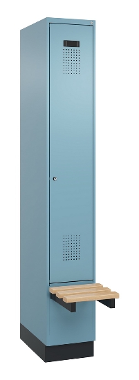 C+P Spind Evolo PLUS 049040-20 integrierte Bank 2 Abt.je 300mm Zylinder (HxBxT) 1950x600x815mm 3015/3015