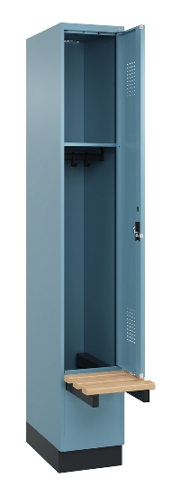 C+P Spind Evolo PLUS 049040-20 integrierte Bank 2 Abt.je 300mm Zylinder (HxBxT) 1950x600x815mm 3015/3015