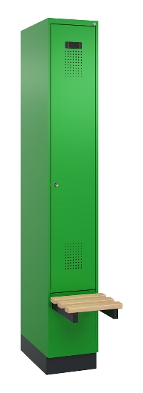 C+P Spind Evolo PLUS 049040-20 integrierte Bank 2 Abt.je 300mm Zylinder (HxBxT) 1950x600x815mm 3015/3015
