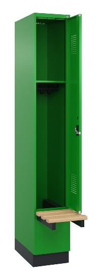 C+P Spind Evolo PLUS 049040-20 integrierte Bank 2 Abt.je 300mm Zylinder (HxBxT) 1950x600x815mm 3015/3015