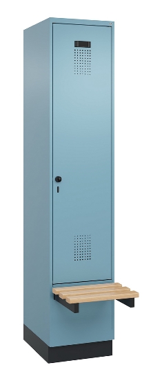 C+P Spind Evolo PLUS 049040-20 integrierte Bank 2 Abt.je 300mm Zylinder (HxBxT) 1950x600x815mm 3015/3015