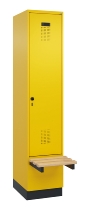 C+P Spind Evolo PLUS 049040-20 integrierte Bank 2 Abt.je 300mm Zylinder (HxBxT) 1950x600x815mm 3015/3015