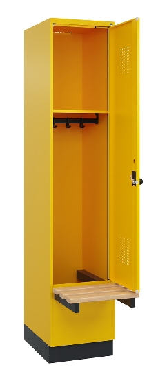 C+P Spind Evolo PLUS 049040-20 integrierte Bank 2 Abt.je 300mm Zylinder (HxBxT) 1950x600x815mm 3015/3015