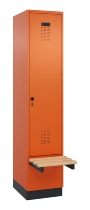 C+P Spind Evolo PLUS 049040-20 integrierte Bank 2 Abt.je 300mm Zylinder (HxBxT) 1950x600x815mm 3015/3015