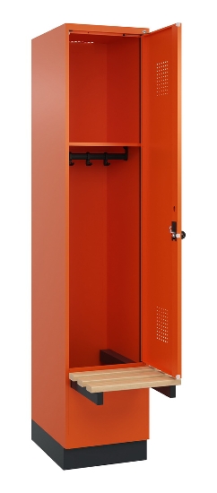 C+P Spind Evolo PLUS 049040-20 integrierte Bank 2 Abt.je 300mm Zylinder (HxBxT) 1950x600x815mm 3015/3015