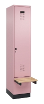 C+P Spind Evolo PLUS 049040-20 integrierte Bank 2 Abt.je 300mm Zylinder (HxBxT) 1950x600x815mm 3015/3015