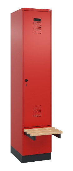C+P Spind Evolo PLUS 049040-20 integrierte Bank 2 Abt.je 300mm Zylinder (HxBxT) 1950x600x815mm 3015/3015