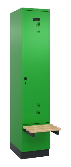 C+P Spind Evolo PLUS 049040-20 integrierte Bank 2 Abt.je 300mm Zylinder (HxBxT) 1950x600x815mm 3015/3015