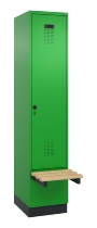 C+P Spind Evolo PLUS 049040-20 integrierte Bank 2 Abt.je 300mm Zylinder (HxBxT) 1950x600x815mm 3015/3015