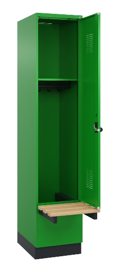 C+P Spind Evolo PLUS 049040-20 integrierte Bank 2 Abt.je 300mm Zylinder (HxBxT) 1950x600x815mm 3015/3015