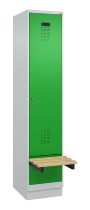 C+P Spind Evolo PLUS 049040-30 integrierte Bank 3 Abt.je 300mm Drehriegel (HxBxT) 1950x900x815mm 9016/6019