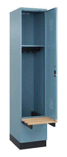 C+P Spind Evolo PLUS 049040-20 integrierte Bank 2 Abt.je 300mm Zylinder (HxBxT) 1950x600x815mm 3015/3015