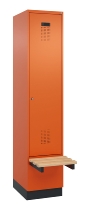 C+P Spind Evolo PLUS 049040-20 integrierte Bank 2 Abt.je 300mm Zylinder (HxBxT) 1950x600x815mm 3015/3015