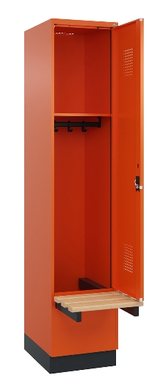 C+P Spind Evolo PLUS 049040-20 integrierte Bank 2 Abt.je 300mm Zylinder (HxBxT) 1950x600x815mm 3015/3015