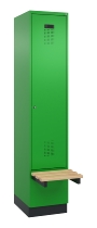 C+P Spind Evolo PLUS 049040-20 integrierte Bank 2 Abt.je 300mm Zylinder (HxBxT) 1950x600x815mm 3015/3015