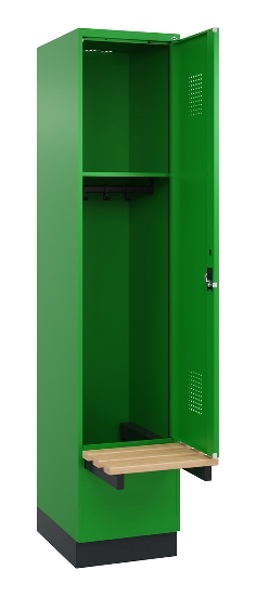 C+P Spind Evolo PLUS 049040-20 integrierte Bank 2 Abt.je 300mm Zylinder (HxBxT) 1950x600x815mm 3015/3015