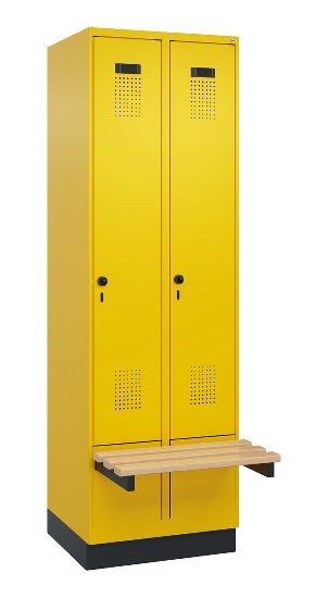 C+P Spind Evolo PLUS 049040-20 integrierte Bank 2 Abt.je 300mm Zylinder (HxBxT) 1950x600x815mm 3015/3015