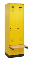 C+P Spind Evolo PLUS 049040-20 integrierte Bank 2 Abt.je 300mm Zylinder (HxBxT) 1950x600x815mm 3015/3015