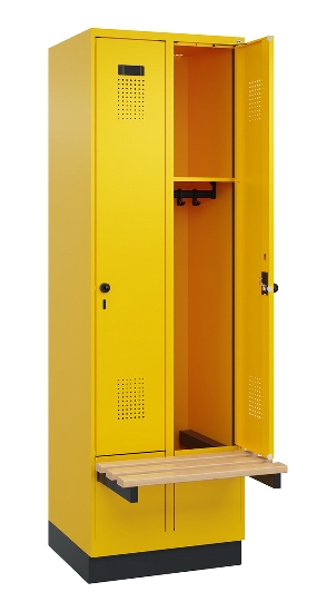 C+P Spind Evolo PLUS 049040-20 integrierte Bank 2 Abt.je 300mm Zylinder (HxBxT) 1950x600x815mm 3015/3015