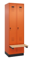 C+P Spind Evolo PLUS 049040-20 integrierte Bank 2 Abt.je 300mm Zylinder (HxBxT) 1950x600x815mm 3015/3015