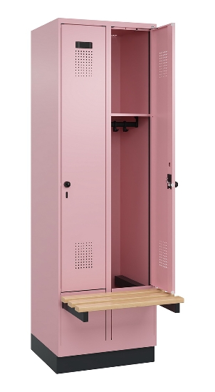 C+P Spind Evolo PLUS 049040-20 integrierte Bank 2 Abt.je 300mm Zylinder (HxBxT) 1950x600x815mm 3015/3015