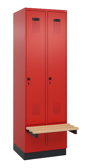 C+P Spind Evolo PLUS 049040-20 integrierte Bank 2 Abt.je 300mm Zylinder (HxBxT) 1950x600x815mm 3015/3015