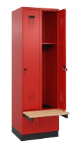 C+P Spind Evolo PLUS 049040-20 integrierte Bank 2 Abt.je 300mm Zylinder (HxBxT) 1950x600x815mm 3015/3015