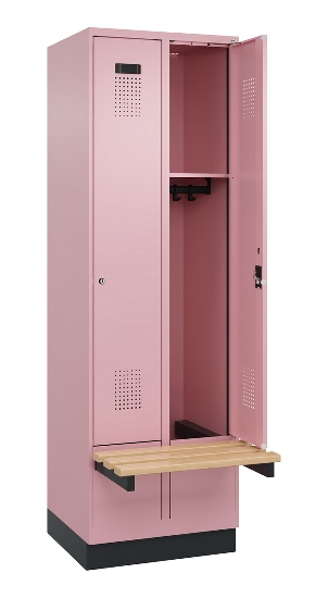 C+P Spind Evolo PLUS 049040-20 integrierte Bank 2 Abt.je 300mm Zylinder (HxBxT) 1950x600x815mm 3015/3015