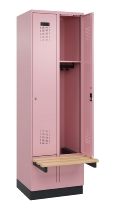 C+P Spind Evolo PLUS 049040-20 integrierte Bank 2 Abt.je 300mm Zylinder (HxBxT) 1950x600x815mm 3015/3015